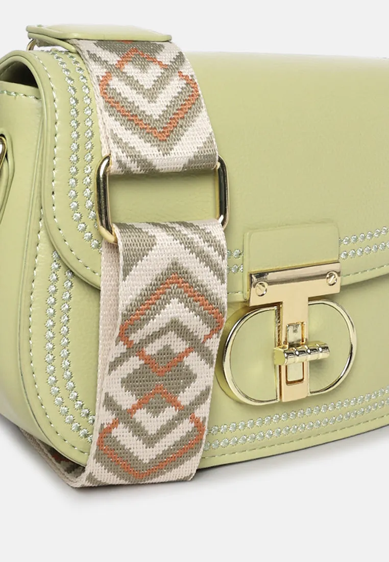 Geometric Strap Shoulder Bag By Ruw