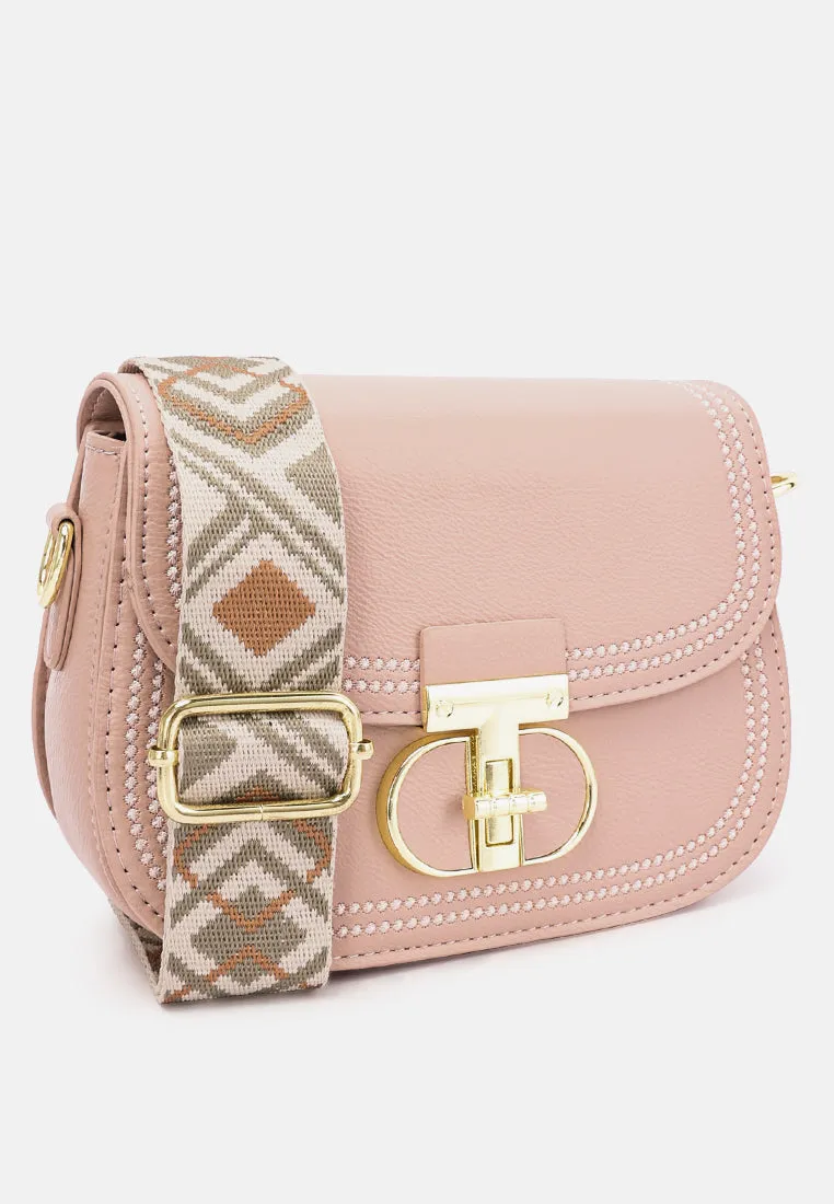 Geometric Strap Shoulder Bag By Ruw