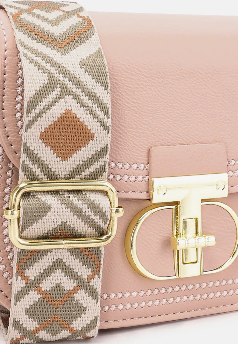Geometric Strap Shoulder Bag By Ruw