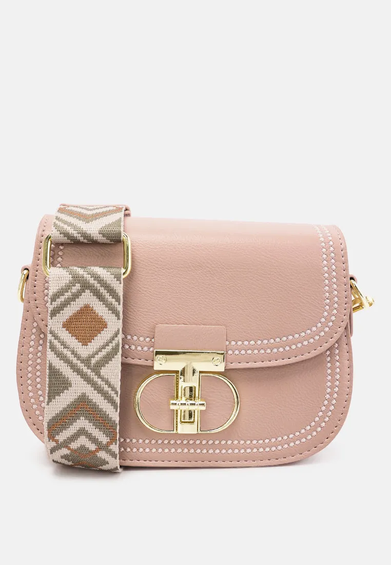 Geometric Strap Shoulder Bag By Ruw