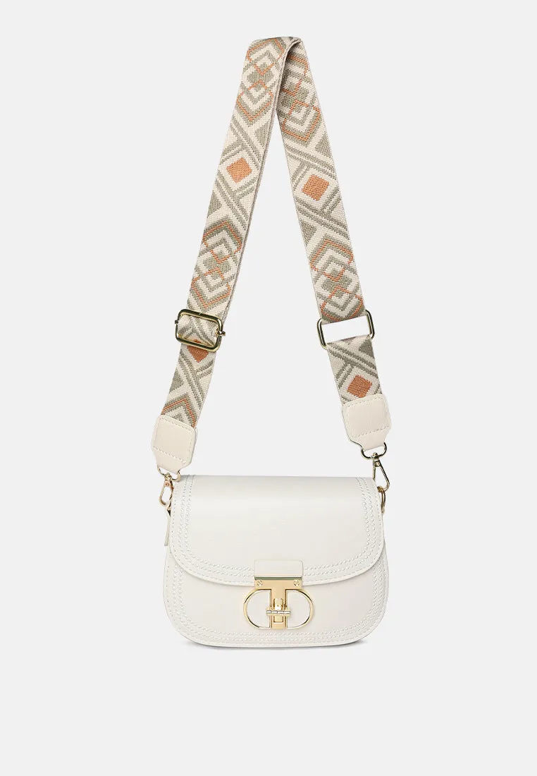 Geometric Strap Shoulder Bag By Ruw
