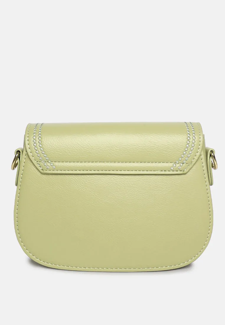 Geometric Strap Shoulder Bag By Ruw