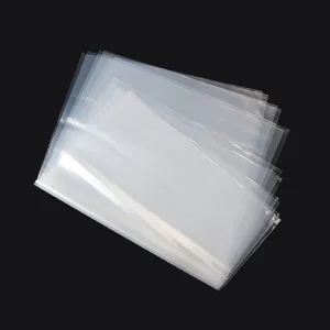 Geoyee 200ct 7x10 Inches Flat Open End Clear Plastic Poly Bags 1.6 Mil, Clear Plastic Poly Bags for Cloth, Notebooks, Pens, Markers, Small Business(7x10-200pcs)