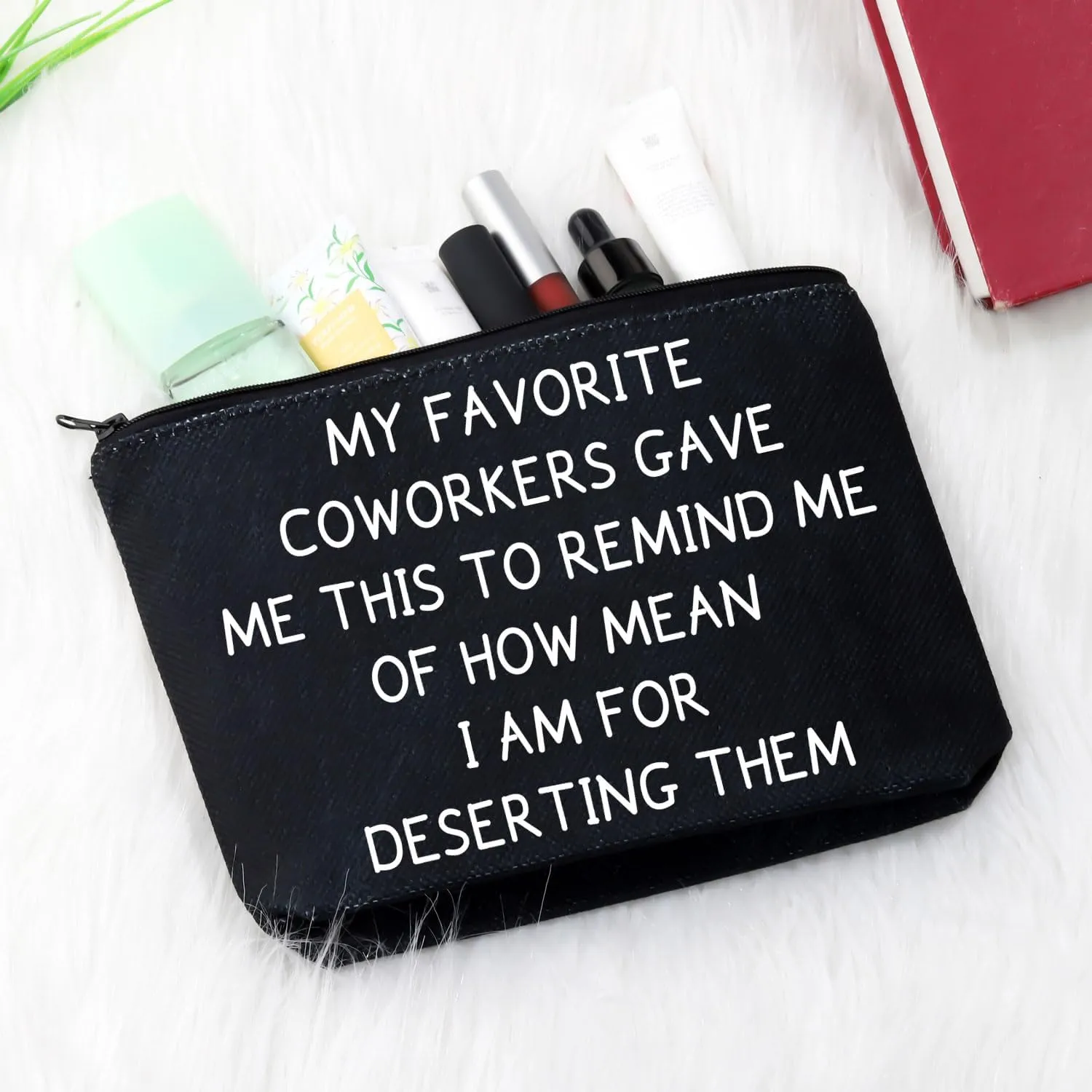 GJTIM Coworker Moving Away Gift Work Friend Leaving Farewell Gift Work Bestie Makeup Bag