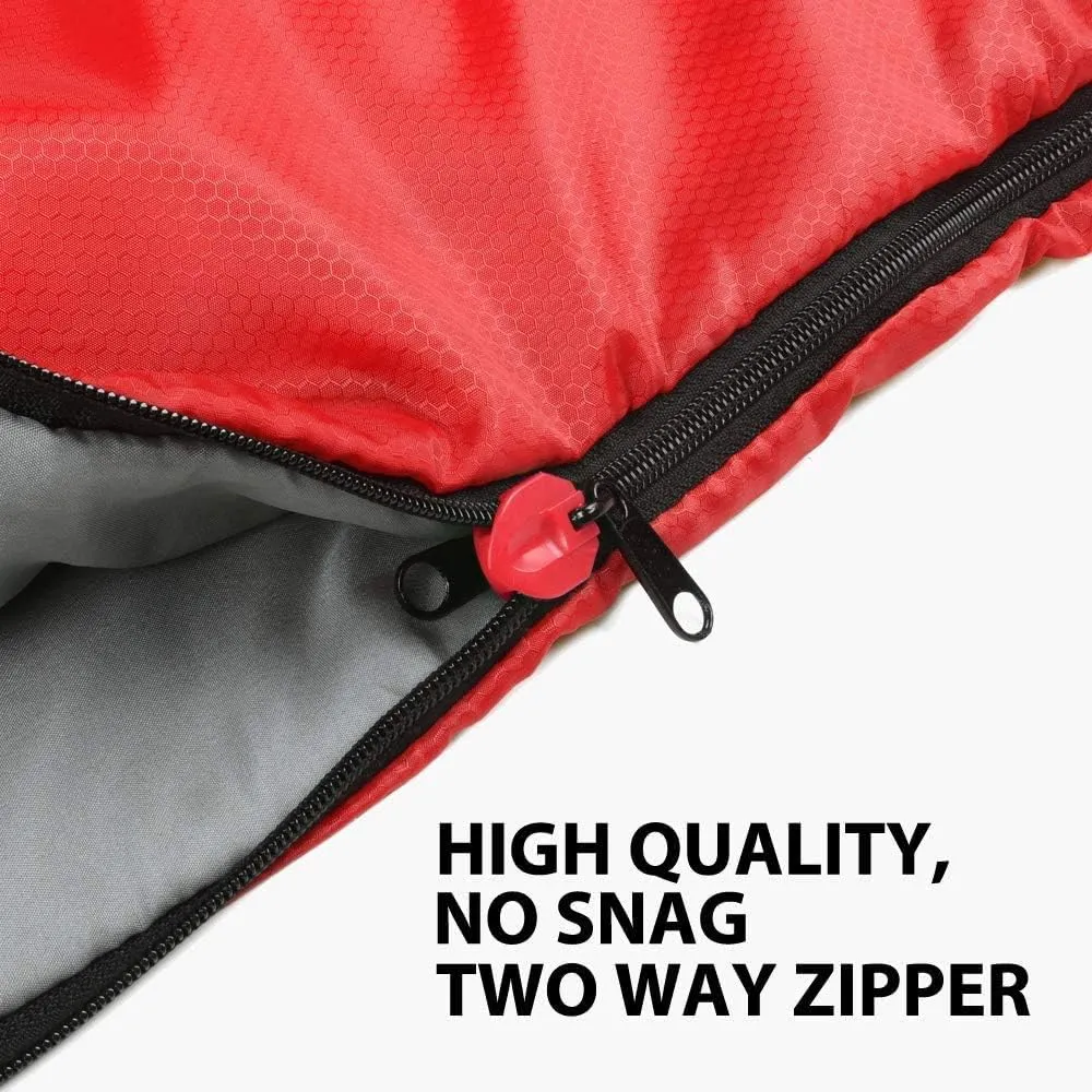 Gold Armour Sleeping Bags for Adults Cold Weather & Warm - Backpacking Camping Sleeping Bag for Kids 10-12, Girls, Boys - Lightweight Compact Camping Essentials Gear Accessories, Left Zipper