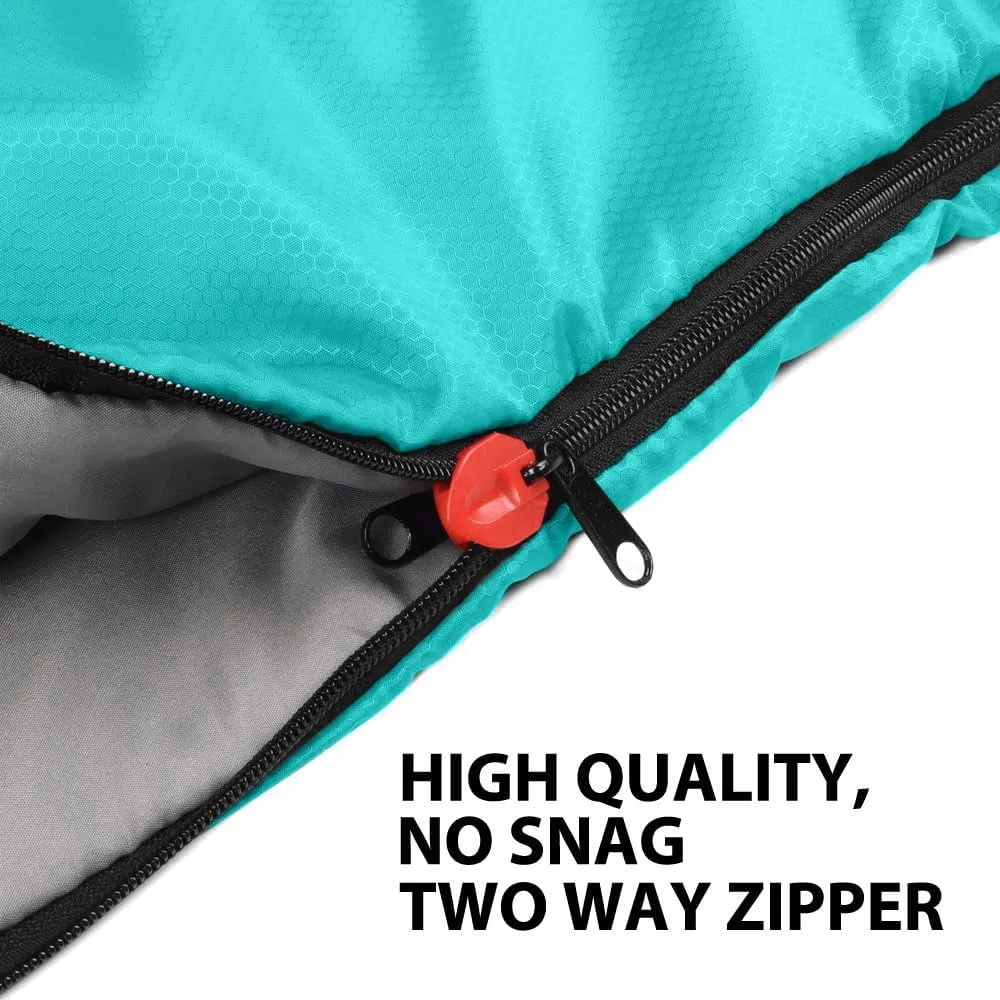 Gold Armour Sleeping Bags for Adults Cold Weather & Warm - Backpacking Camping Sleeping Bag for Kids 10-12, Girls, Boys - Lightweight Compact Camping Essentials Gear Accessories, Right Zipper