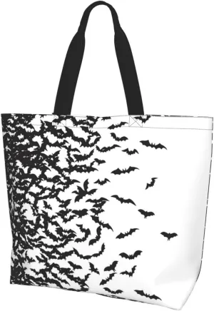 Goth Gothic Tote for Women - Sun and Moon Beach Bag, Large Capacity Grocery Reusable Shopping Bag