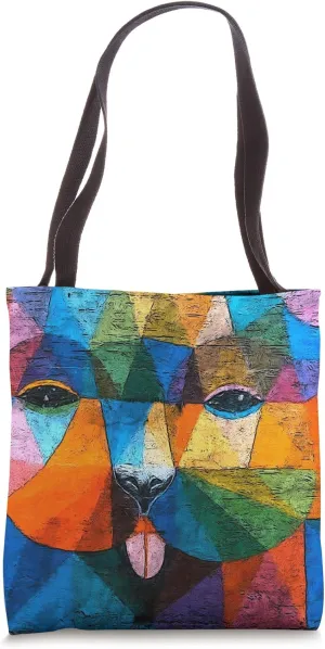 Graffiti Dog Abstract Geometric Street Art-Work Artist Gifts Tote Bag