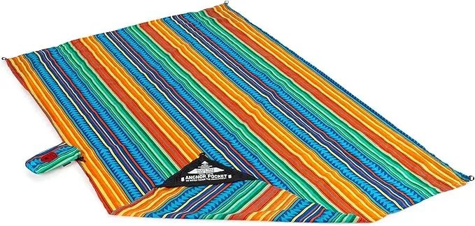 GRAND TRUNK | Adventure Sheet Blanket (Cabo) | Sand Proof Blanket for Beach, Picnics, Festivals, Camping, and Other Outdoor Adventures