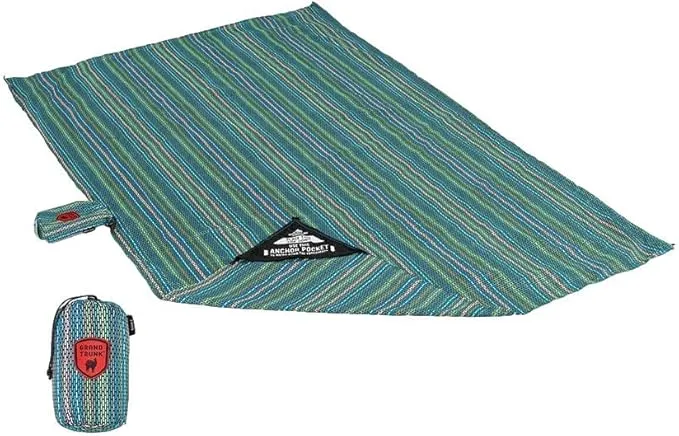 GRAND TRUNK | Adventure Sheet Blanket (Serape) | Sand Proof for Beach, Picnics, Festivals, Camping, and Other Outdoor Adventures