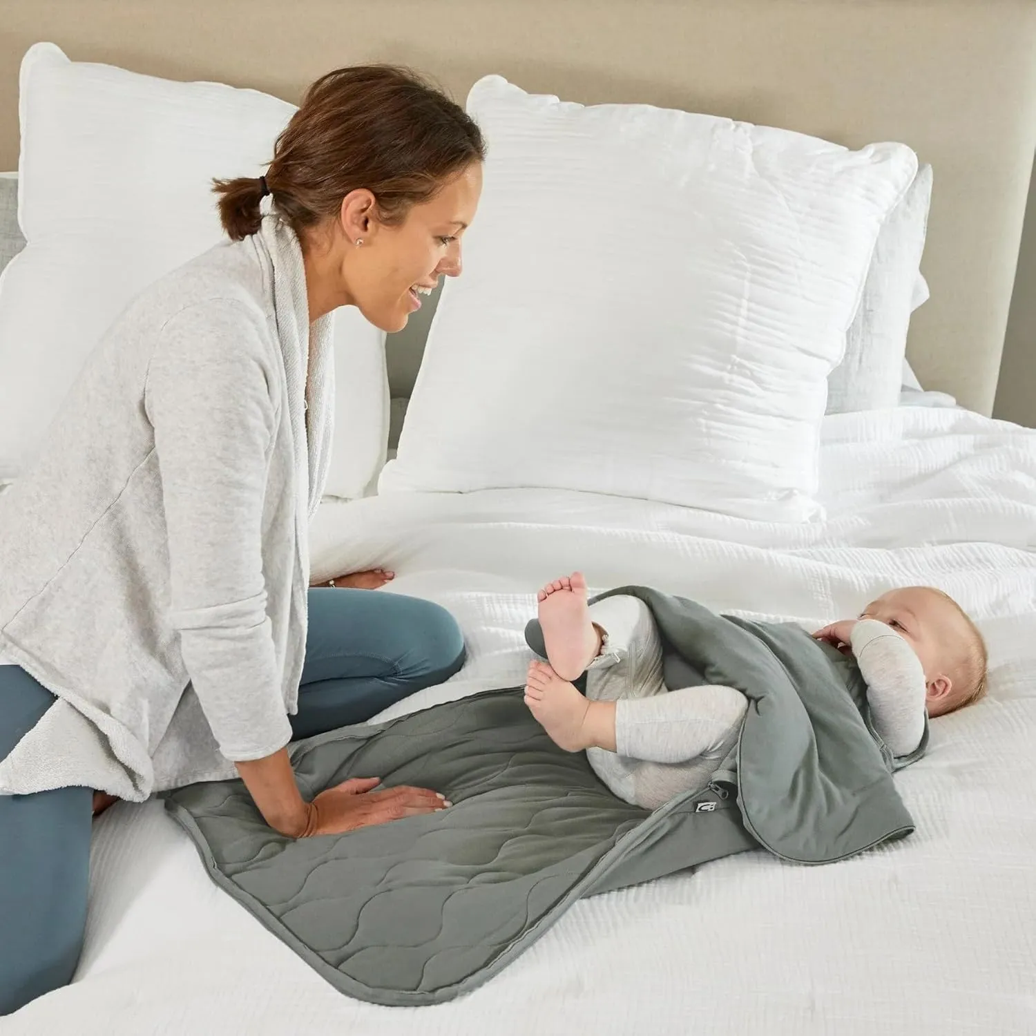 GUNAMUNA Unisex Baby Sleep Bag, Sleep Sack Sleeping Bag for Infants Toddlers Nap Time, Easy Changing Diaper Zipper, 2.6 TOG