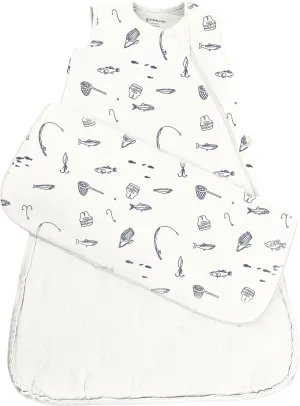 GUNAMUNA Unisex Baby, Toddler Wearable Sleeping Bag Bamboo Rayon, Premium Duvet Sleep Sack, 0.5 TOG