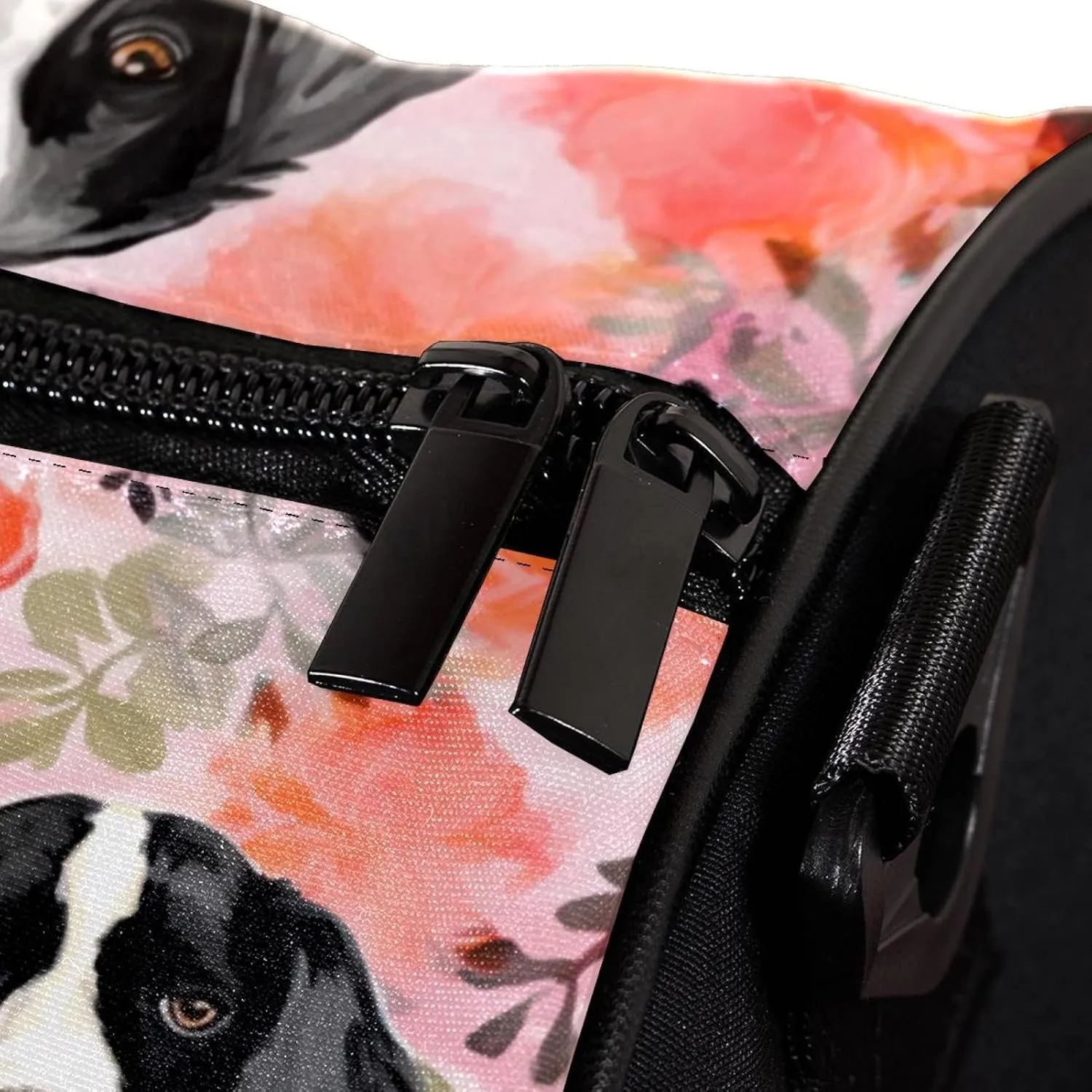 Gym Bags for Women,Duffle Bag for Travel,Dog Flower Pink Plant Floral,Gym Bag for Men
