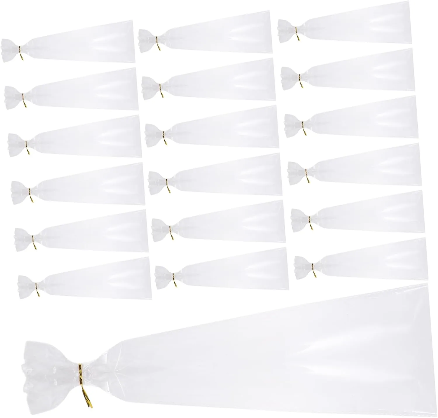 Hemoton 300 Sets Bread Bag Baked Goods Bags Biscuits Bread Sack Packaging Bags Treat Bags Long Bread Storage Bags Donuts Bags Bakery Bag Caterpillar Bread Packaging Bag Pp Transparent