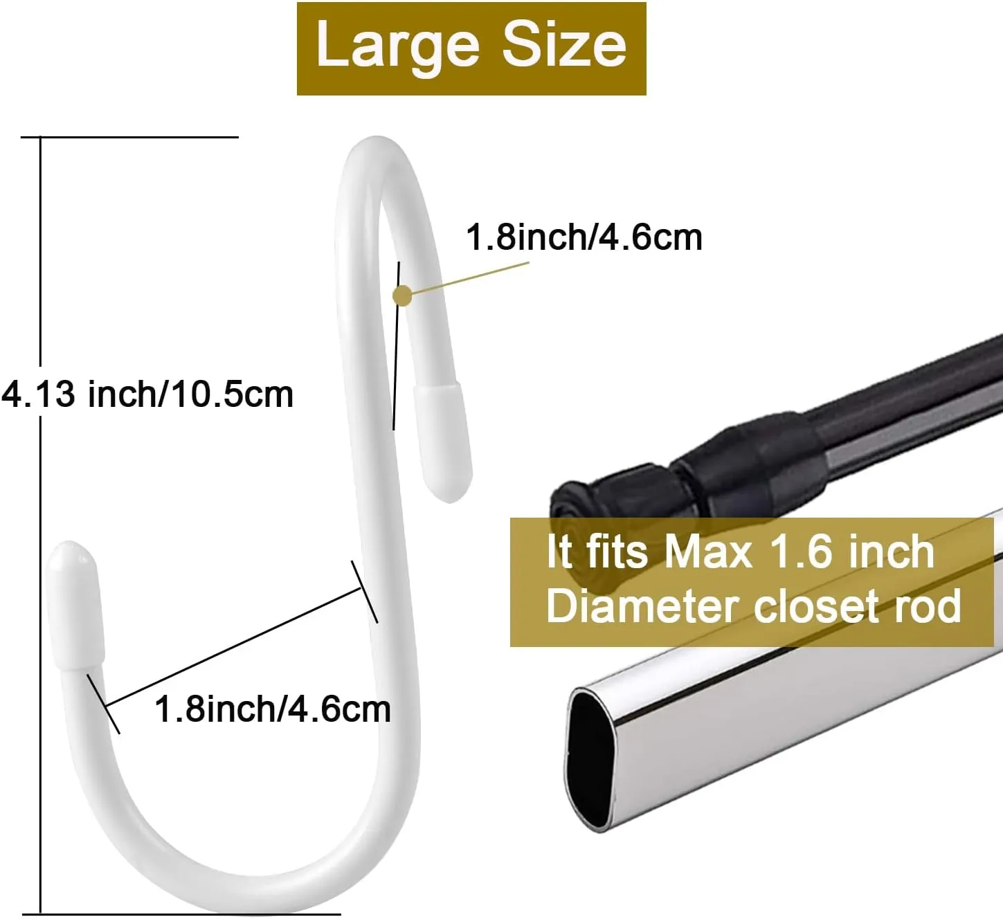 HiGift 12 Pack Purse Hanger for Closet, Unique Twist Design White Vinyl Coated Bag Hooks Organizer hanging, Large Closet Hooks Purse Organizer Holder for Hanging Purses,Handbag,Belt,Hat,Backpack,Jeans