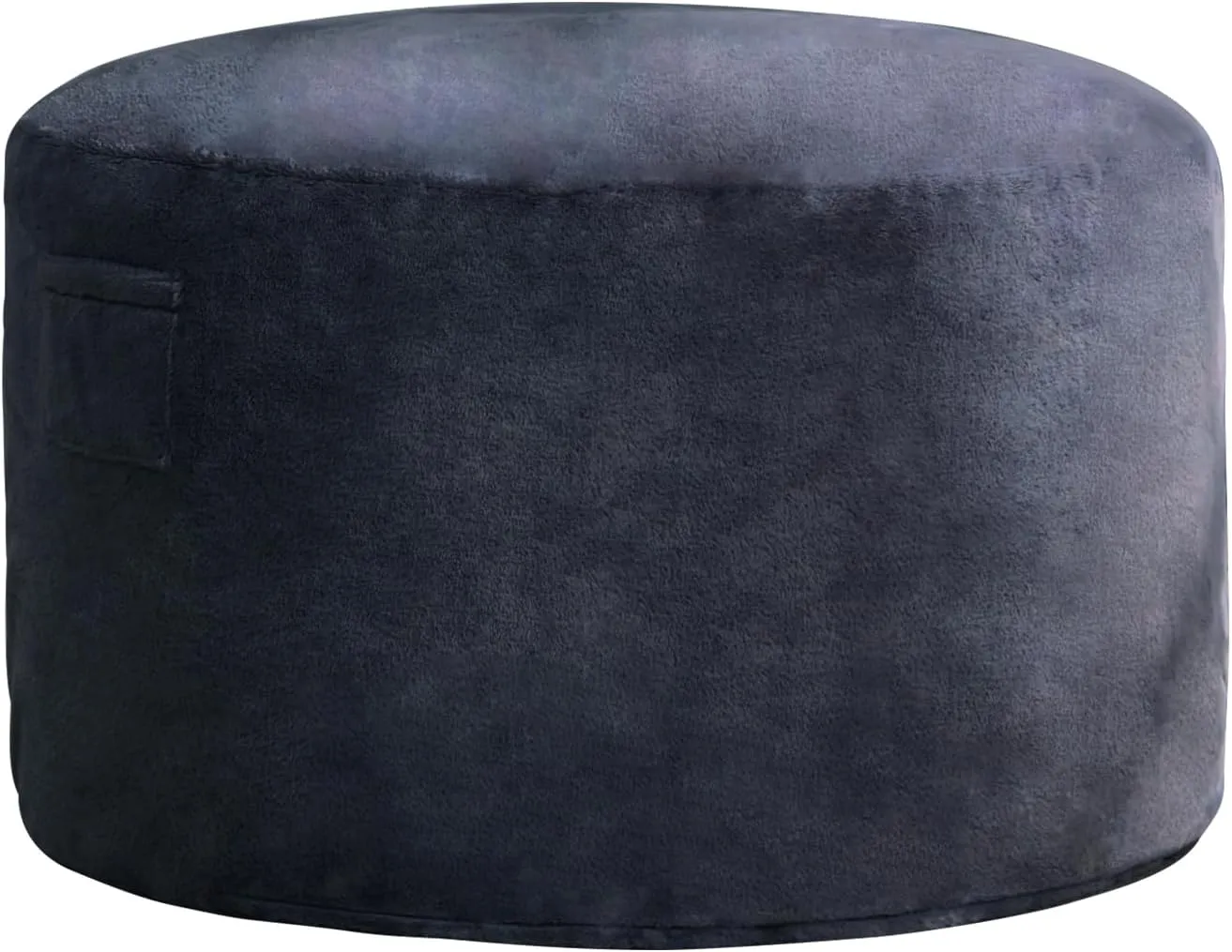 Hobestluk 5ft Bean Bag Chairs for Adults Large Beanbag Chair with Plush Faux Fur Cover Big Bean Bag Chair for Living Room Bedroom Dorm Office - Dark Grey (50” x 50” x 24”)
