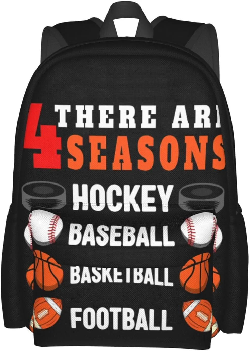 Hoops There Are Seasons Basketball Backpack Casual Laptop Backpack Large Capacity Double Shoulder Bag Travel Daypack For Women Men