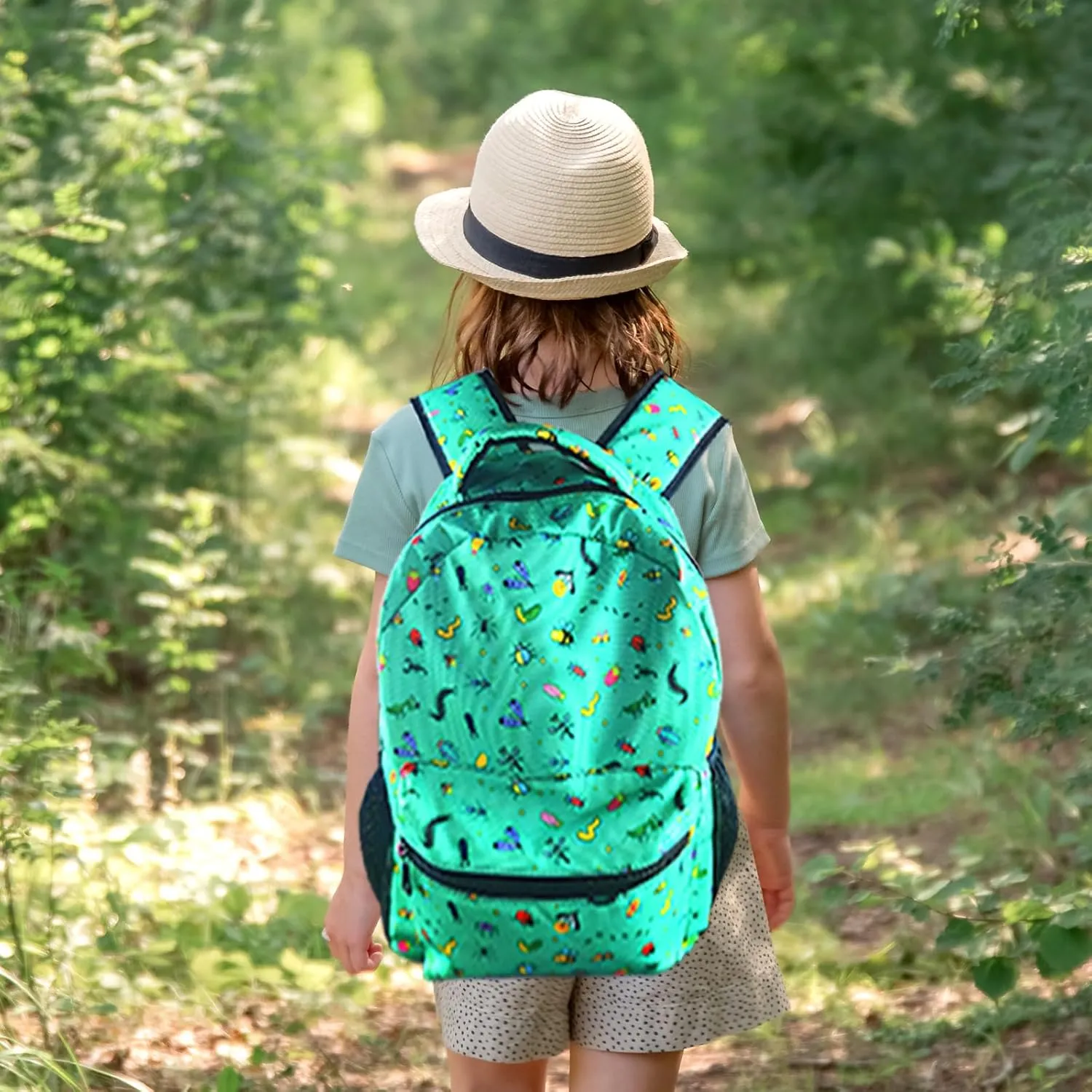 HUGLAZY Insect Backpack for Boys Girls Cute Ladybug Bee Daypack Lightweight Butterfly School Backpack for Travel Daily