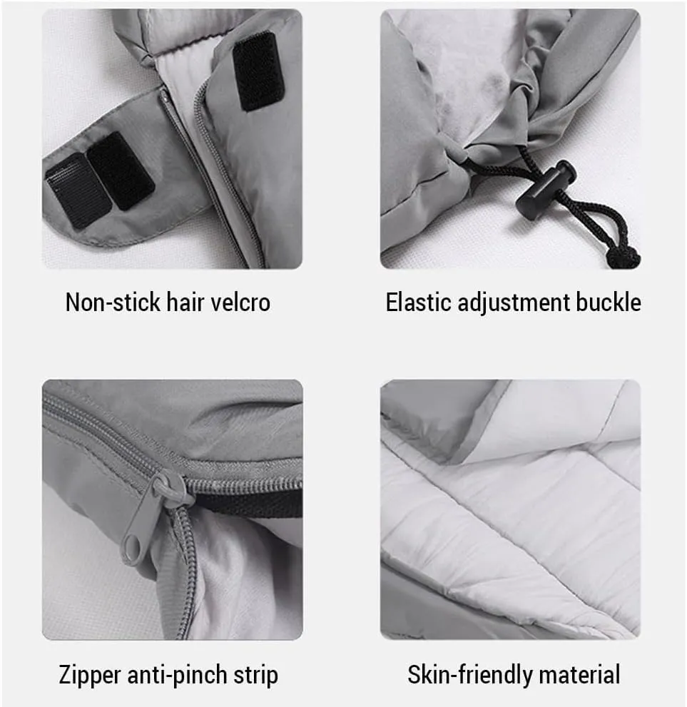 HXBER Double Persons Sleeping Bags for Adults Cold Weather 12°C- -18°C Cold-Resistant with Hooded Anti-ing for Camping Split Into Single Use