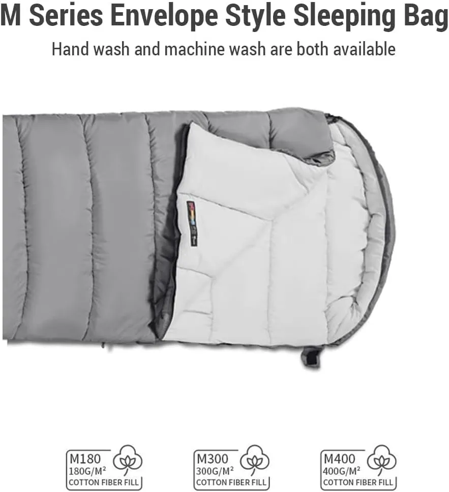 HXBER Double Persons Sleeping Bags for Adults Cold Weather 12°C- -18°C Cold-Resistant with Hooded Anti-ing for Camping Split Into Single Use