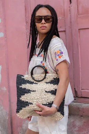 ICHI Olena Woven Bag