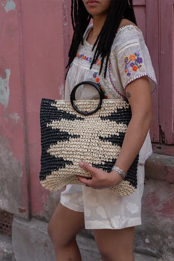ICHI Olena Woven Bag