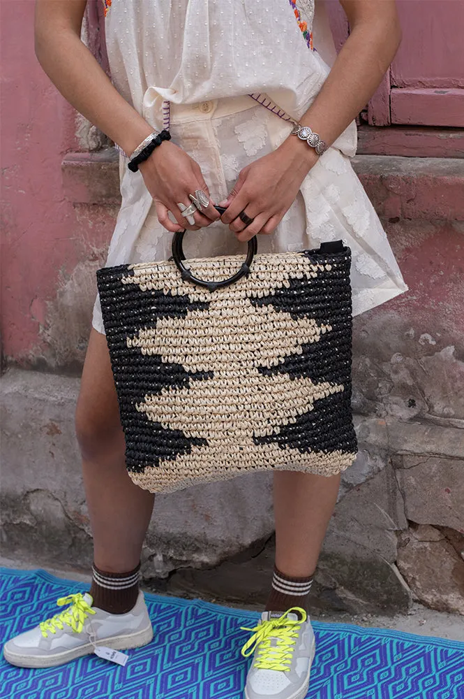 ICHI Olena Woven Bag