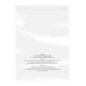 iMailer - 100 Count - 18" x 24" Clear Plastic Poly Bags with Suffocation Warning Self Seal 1.6 Mil for Clothing, T-Shirts, Pants-Resealable Adhesive,Not Strong