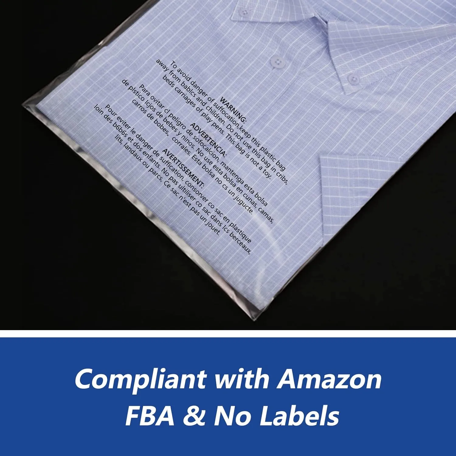 iMailer - 500 Count - 6" x 9" Small Clear Poly Bags with Suffocation Warning Self Seal 1.6 Mil for Clothing, Bakery, Gifts - Resealable Adhesive, Not Strong