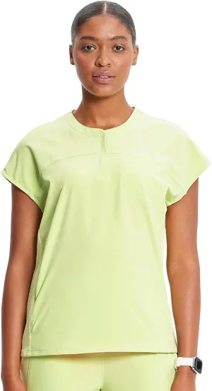 Infinity Cherokee Scrub Top for Women Contemporary Fit Round Neck 3 Pocket with Covered Placket with Partial Zip IN622A