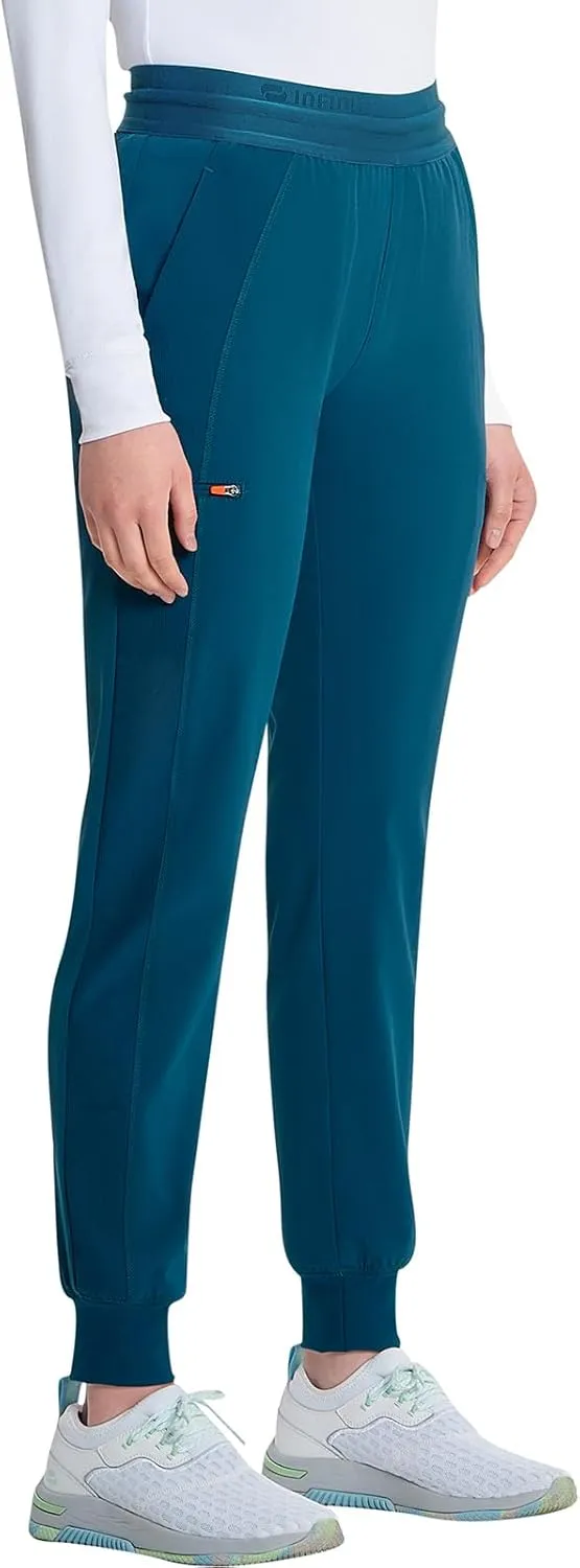 Infinity Cherokee Women's Scrub Pull-on Scrub Jogger Pants, Mid Rise Bottoms with 4 Pocket with Interior Drawstring IN122A