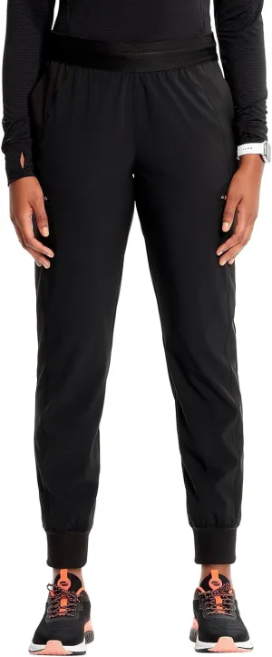 Infinity Cherokee Women's Scrub Pull-on Scrub Jogger Pants, Mid Rise Bottoms with 4 Pocket with Interior Drawstring IN122A