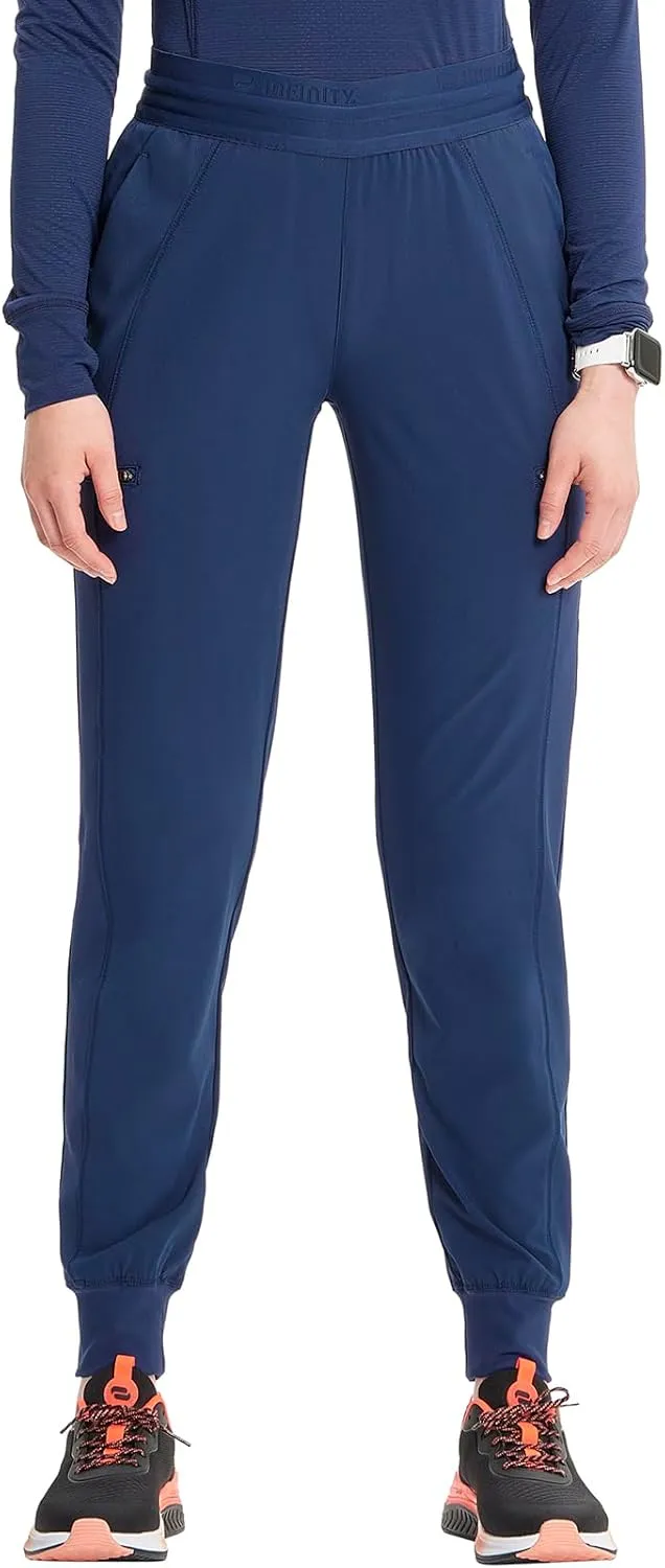 Infinity Cherokee Women's Scrub Pull-on Scrub Jogger Pants, Mid Rise Bottoms with 4 Pocket with Interior Drawstring IN122A