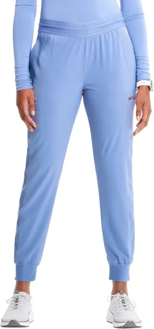 Infinity Cherokee Women's Scrub Pull-on Scrub Jogger Pants, Mid Rise Bottoms with 4 Pocket with Interior Drawstring IN122A