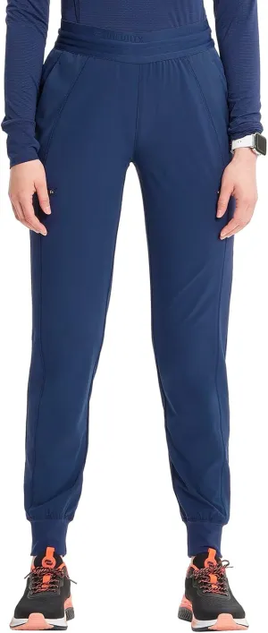 Infinity Cherokee Women's Scrub Pull-on Scrub Jogger Pants, Mid Rise Bottoms with 4 Pocket with Interior Drawstring IN122A