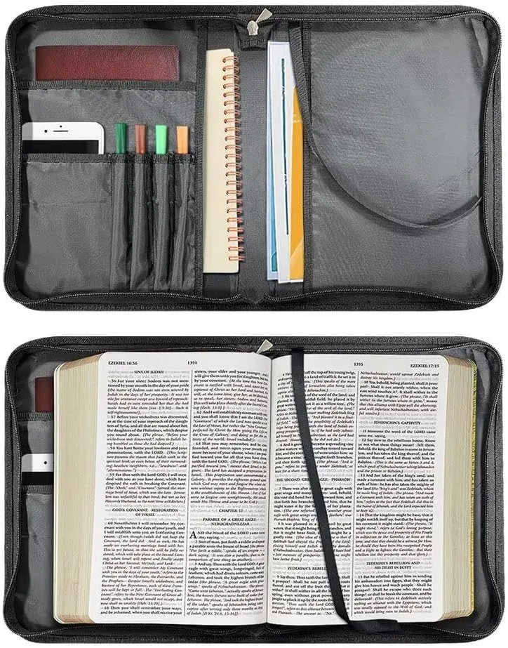Inspirational Bible Quotes Bible Covers for Women Extra-Large Size Bible Case for Girls Portable Bible Bags for Women Organizer Bible Study Supplies