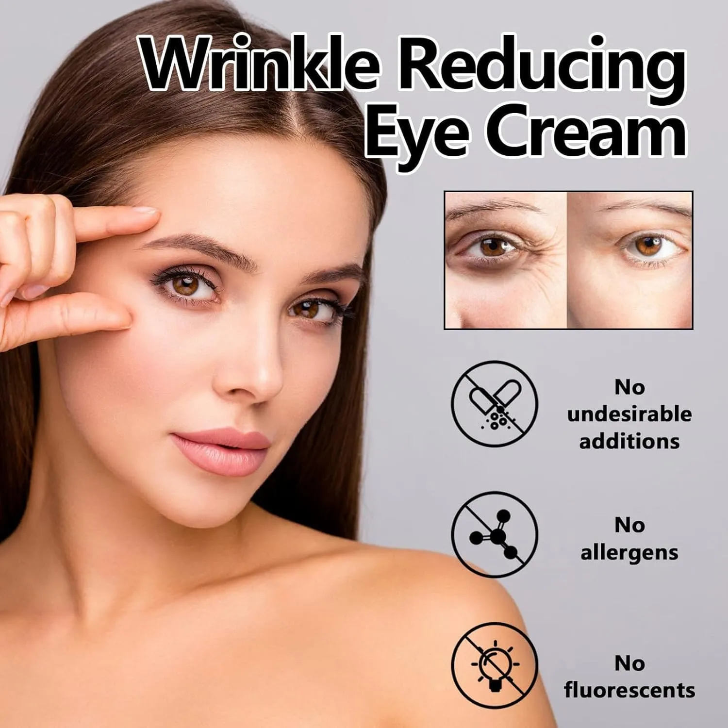 Instant Eyes Lift, Instant Face Tightener Cream, Face, Neck, Eye Lifting & Firming Cream, Under Eye Cream for Puffy Eye Bags Fine Lines (1)