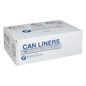 Inteplast 33 Gal Trash Liners - 11 Mic, Black - 500 Bags