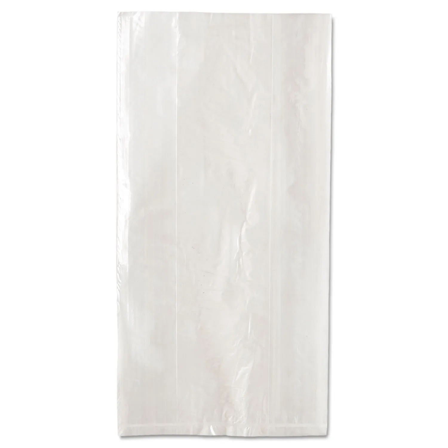 Inteplast Group PB060312 2 qt Capacity, 12" Length x 6" Width x 3" Gusset, Food and Utility Poly Bag (Case of 1000), Clear