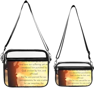 Is Aiah Transparent Cross Bag Two-piece Set, Fashionable Transparent Bag