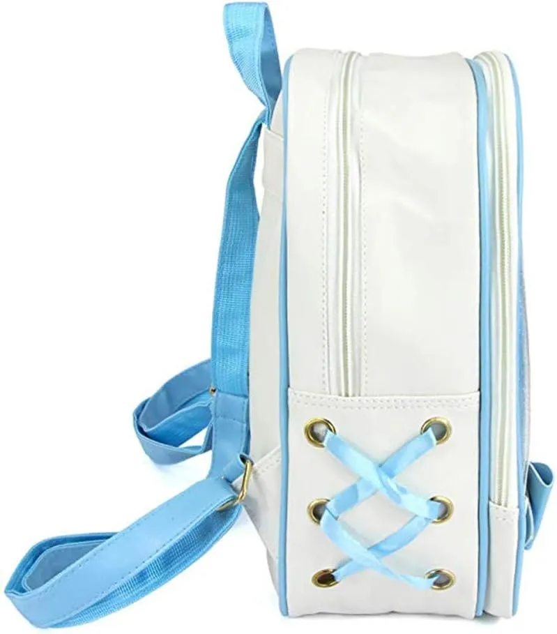 Ita Bag Backpack Cute Candy Bag Purse Bag Summer Beach Bag Purse with Bowknot Transparent Windows for DIY Decors