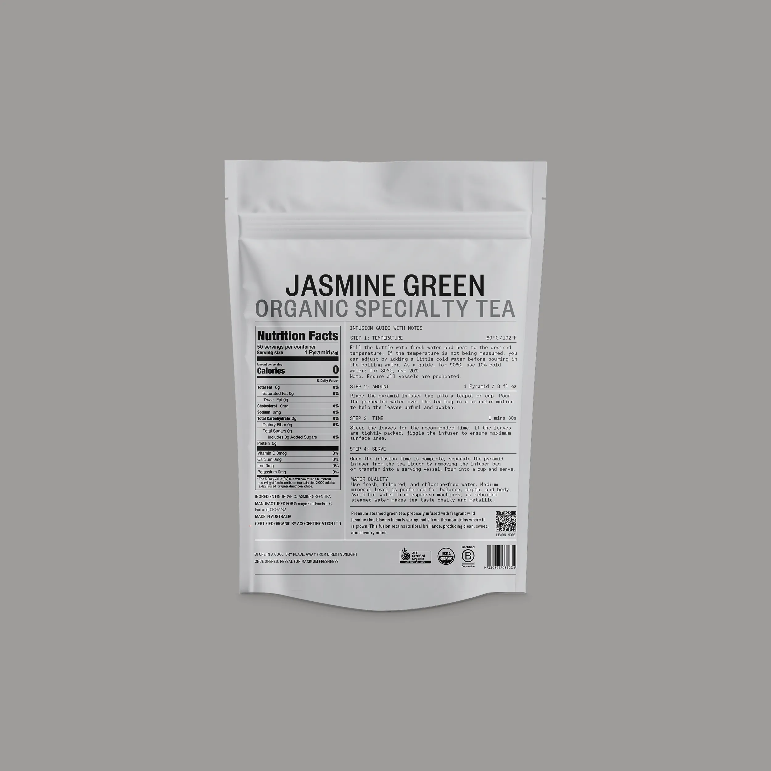 Jasmine Green Pyramid Bags