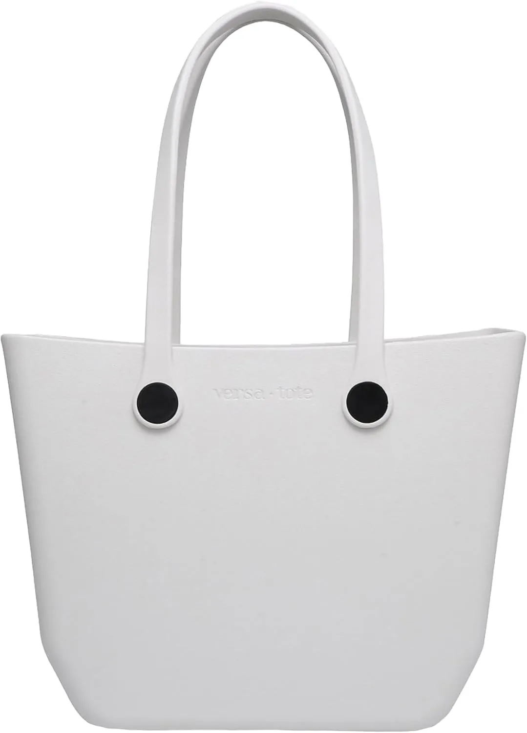 JEN & CO. Vira Versa Tote Bag, Light Pink - Large Utility Bag, Grocery, Beach, Rubber Tote Bags with Interchangeable Straps