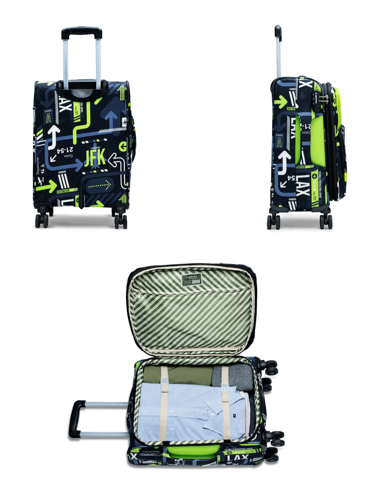 JFK Green Cabin Soft Trolley