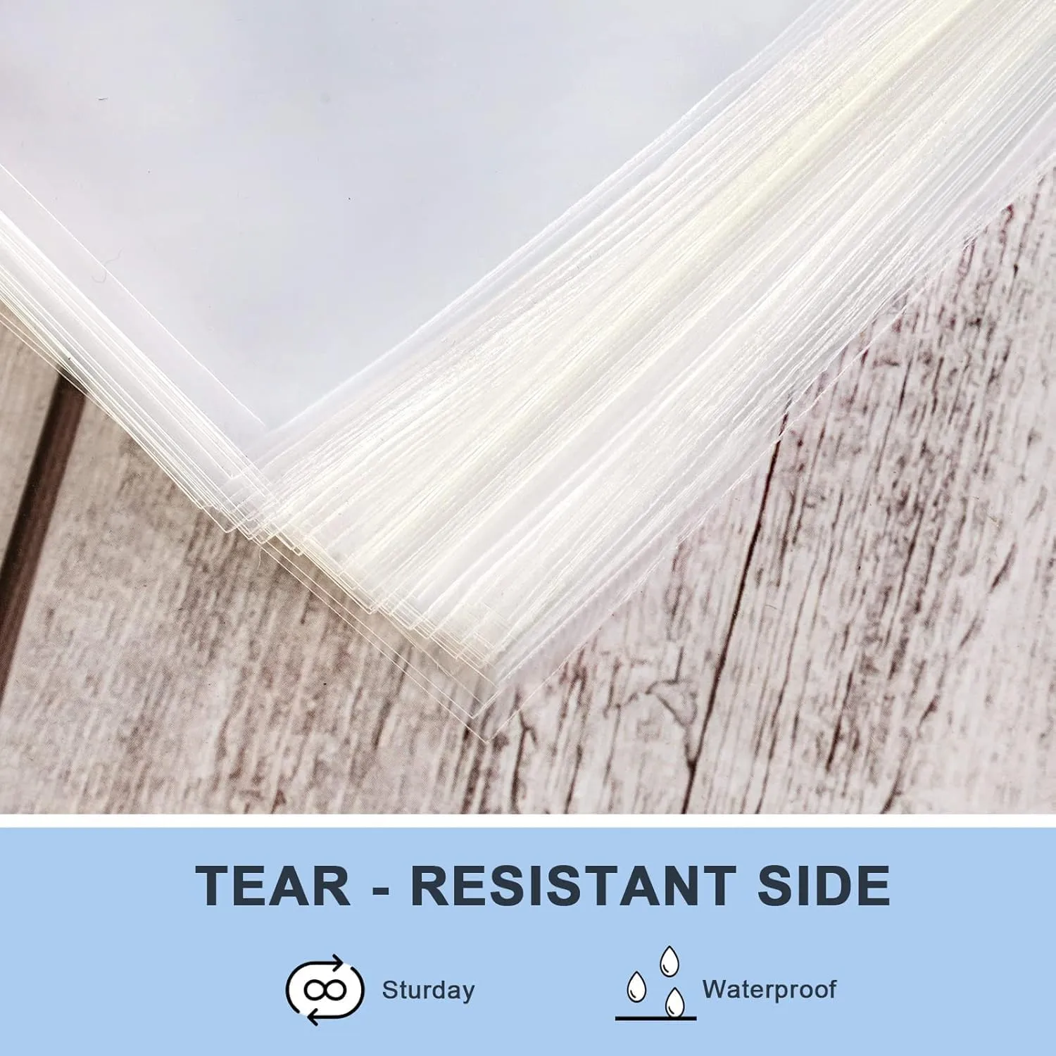 joybest 1000 Pcs - 4 x 4 Inch Clear Resealable Cellophane Bags Self Sealing Cello Plastic Poly Bag