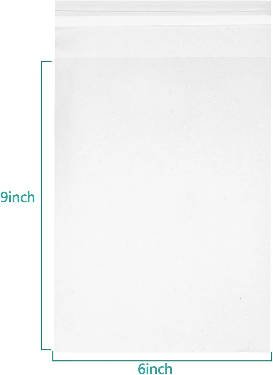 joybest 1000 Pcs - 6 x 9 Inch Clear Cello Cellophane Bags Self Sealing - 3.14 Mils Thick Cello Resealable Plastic Poly Bag Fits 6 X 9 Prints, Photos, Cards & Envelopes