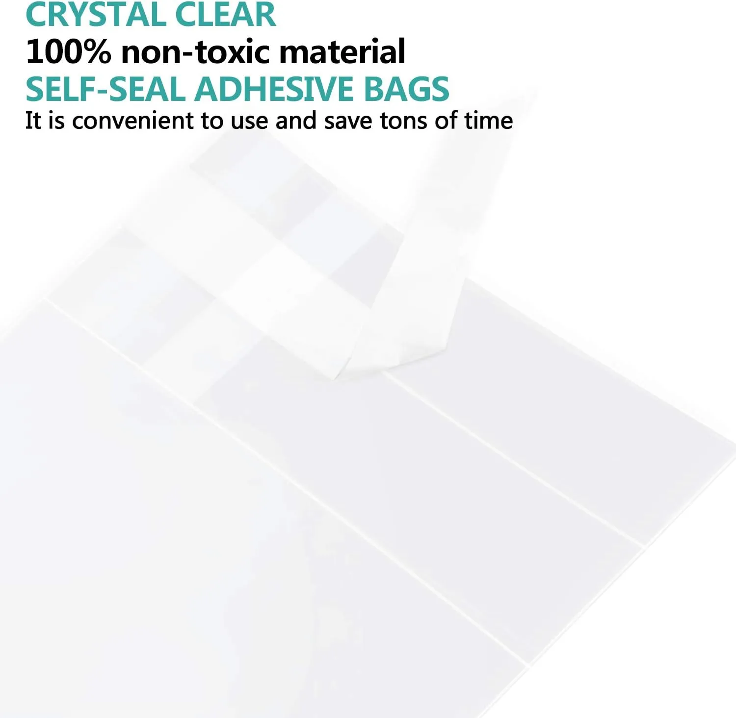 joybest 1000 Pcs - 6 x 9 Inch Clear Cello Cellophane Bags Self Sealing - 3.14 Mils Thick Cello Resealable Plastic Poly Bag Fits 6 X 9 Prints, Photos, Cards & Envelopes