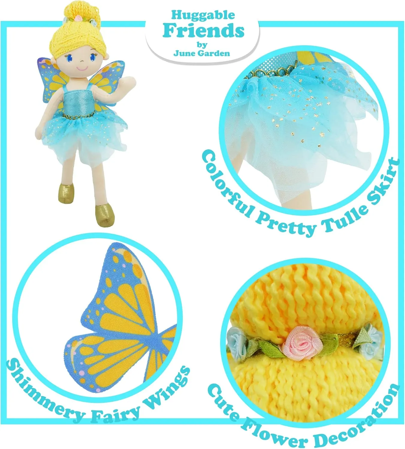 June Garden 16" Enchanted Garden 3 Fairy Dolls Package- Best Value