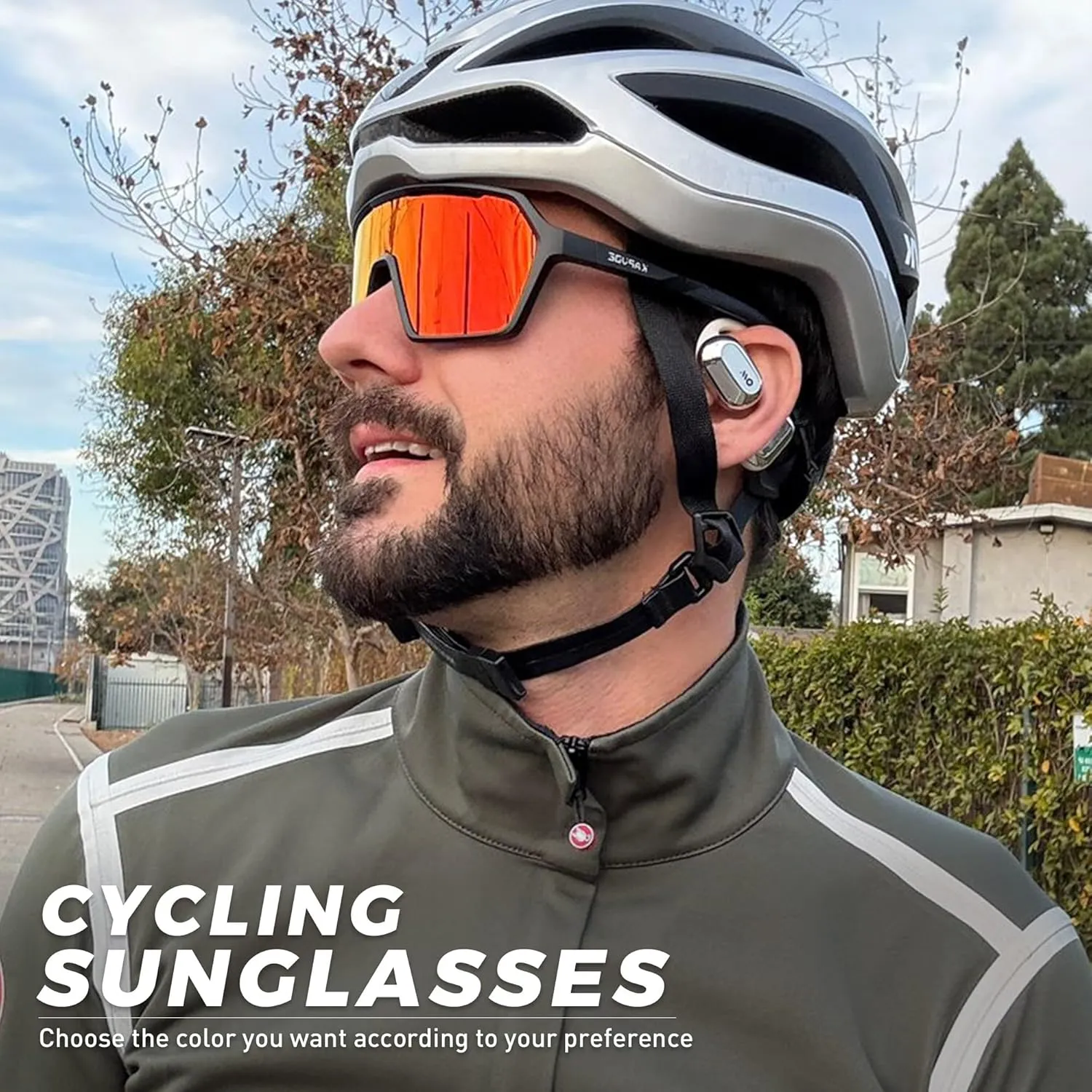 KAPVOE Polarized Cycling Glasses Men Women Sports Sunglasses Mountain Bike Baseball MTB Running Fishing Golf Driving - K335