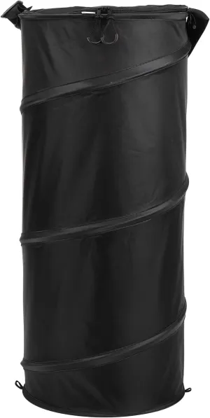 KEMIMOTO Boat Trash Can, 50L Marine Caddy Black Bag Boating Trash Bags Reusable Waterproof Boat Garbage Storage for Marine, Kayak, Pontoon Boat, Camping